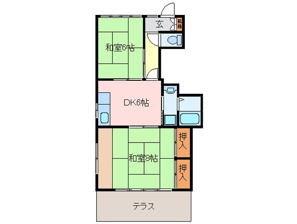 松阪駅 徒歩13分 1階の物件間取画像